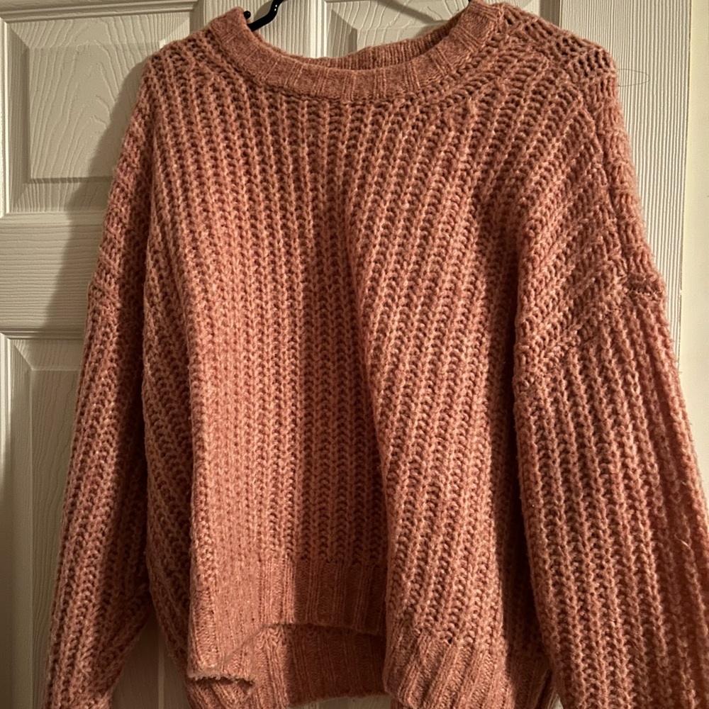 American Eagle Pink Crewneck Sweater